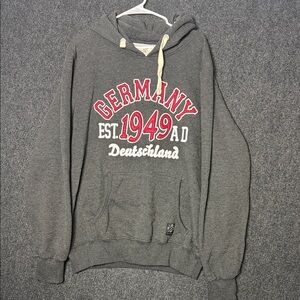 Fox Originals Germany  1949 Deutschland Hoodie Mens XXL Gray Pullover Sweatshirt